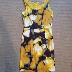 Eliza J Yellow Print Dress